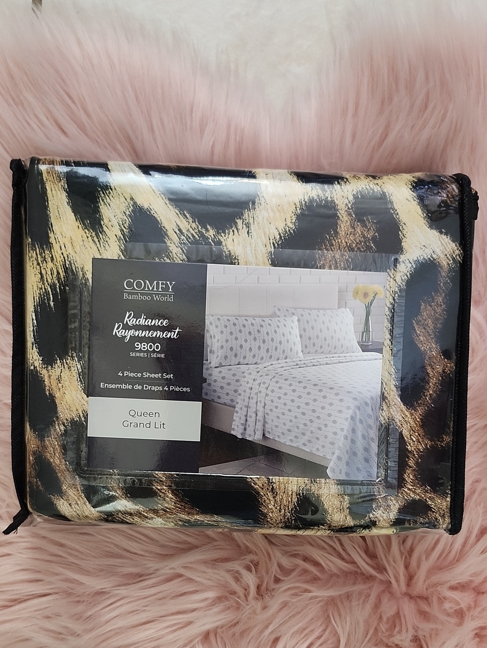 Brand New COMFY BAMBOO WORLD RADIANCE 4PC SHEET SET-QUEEN
